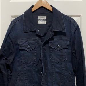 Men’s Stitch’s Distressed Trucker Jacket Large